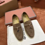 Loro Piana Summer Charms Walk Women's Suede Moccasin FAE5444 50KZ