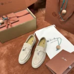 Loro Piana Summer Charms Walk Women's Suede Moccasin FAE5444 D0EE - Image 3