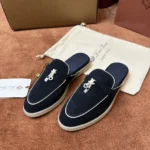 Loro Piana Charms Walk Babouche Women's Suede Mule FAL5900 WOOO