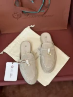 Loro Piana Charms Walk Babouche Women's Suede Mule FAL5900 2096 - Image 2