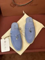 Loro Piana Babouche Charms Walk Women's Suede Mule FAI1543 T15 - Image 2