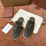 Loro Piana Babouche Charms Walk Women's Suede Mule FAI1543 50W3 - Image 3