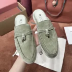 Loro Piana Babouche Charms Walk Women's Suede Mule FAI1543 507C - Image 2