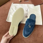 Loro Piana Babouche Charms Walk Women's Suede Mule FAI1543 W1CZ - Image 2