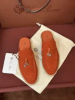 Loro Piana Babouche Charms Walk Women's Suede Mule FAI1543 LOA2 - Image 2