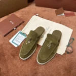 Loro Piana Babouche Charms Walk Women's Suede Mule FAI1543 5015