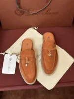 Loro Piana Babouche Charms Walk Women's Suede Mule FAI1543 P105 - Image 2