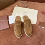 Loro Piana Babouche Charms Walk Women's Suede Mule FAI1543 HOVY - Image 2