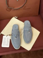 Loro Piana Babouche Charms Walk Women's Suede Mule FAI1543 60HF - Image 2