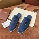 Loro Piana Babouche Charms Walk Women's Suede Mule FAI1543 WOYZ - Image 2