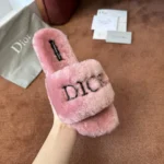 Dior 2026 Embroidered Canvas Flat Slide - Image 3