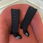 Chanel Quilted Knee-High Boots - Image 3