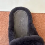 Loro Piana Charms Walk Babouche Women's Fur-Lined Mule FAM5320 H1A1 - Image 3