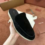 Loro Piana Babouche Walk Men's Suede Mule FAM3488 8000 - Image 3