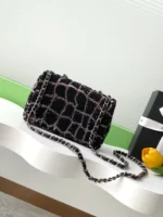 Chanel CF Sequined SO Handbag 21cm - Image 3