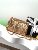Chanel CF Sequined SO Handbag 21cm - Image 3