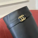 Chanel Quilted Knee-High Boots - Image 3