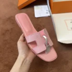 Hermès Oran Lizard Sandal - Image 3