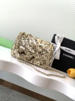 Chanel CF Sequined SO Handbag 21cm - Image 3