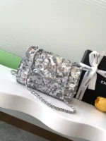 Chanel CF Sequined SO Handbag 21cm - Image 3