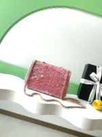 Chanel CF Sequined SO Handbag 21cm - Image 3