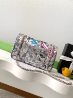Chanel CF Sequined SO Handbag 21cm - Image 3