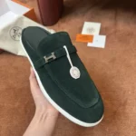 Hermès Men's Suede H Buckle Mule - Image 3