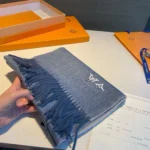 Louis Vuitton LV Embroidered Cashmere Scarf - Image 3