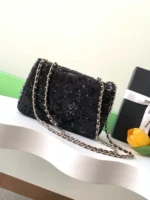 Chanel CF Sequined SO Handbag 21cm - Image 3