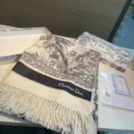 Dior Toile de Jouy Cashmere Stole - Image 3