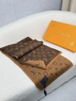 Louis Vuitton Monogram Knit Wool Scarf - Image 3