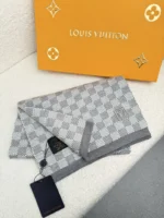 Louis Vuitton Petit Damier Knit Wool Scarf - Image 3