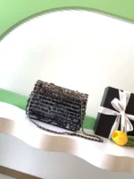 Chanel CF Sequined SO Handbag 21cm - Image 3