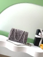Chanel CF Sequined SO Handbag 21cm - Image 3