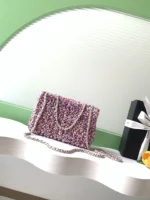 Chanel CF Sequined SO Handbag 21cm - Image 3