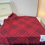 Burberry Check Wool Silk Stole - Image 3