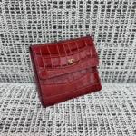 Chanel Crocodile-Embossed Tri-Fold Wallet - Image 3