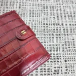 Chanel Crocodile-Embossed Passport Wallet - Image 3