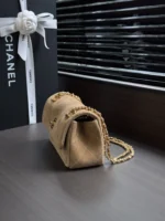 Chanel 26A Suede Classic Flap Bag 22cm - Image 3
