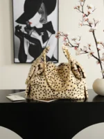 Chanel 25C Spotted Hippie Drawstring Bucket Bag 30cm - Image 3