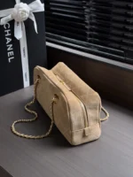 Chanel 26A Suede Chain Bowling Bag 32cm - Image 3