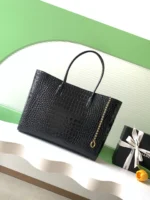 Chanel 26S Cerf Crocodile-Embossed Tote Bag 40cm - Image 3