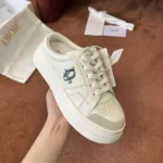 Dior Star White Leather Sneakers - Image 3