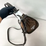 Prada Bonnie Medium Corduroy and Leather Bag 32cm - Image 3
