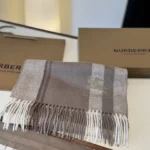 Burberry Double-Sided Check Lambswool Scarf 30x200cm - Image 3