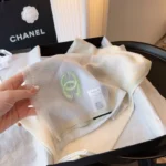 Chanel Gradient Cashmere Stole with Embroidered CC 110x200cm - Image 3