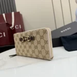 Gucci Primavera Horsebit GG Zip Around Wallet 19cm - Image 3