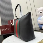 Gucci Primavera Web Stripe Leather Tote Bag 39cm - Image 3