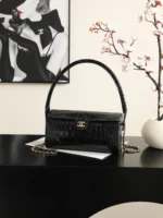 Chanel 26A Bowling Bag with Chain 23cm - Image 3
