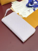 Louis Vuitton Zippy Wallet Monogram Empreinte Misty Lilac 19.5cm - Image 3